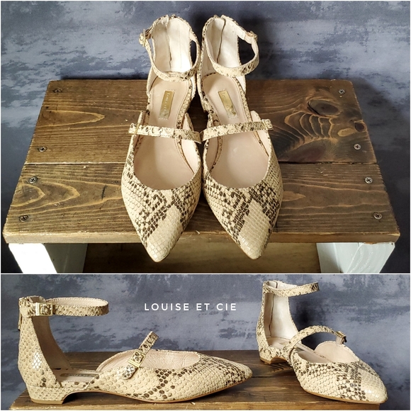 louise et cie claire leather flat